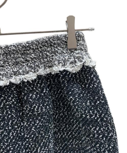 CHANEL（シャネル）CHANEL (シャネル) ツイードショートパンツ ブラック×ホワイト サイズ:36の古着・服飾アイテム