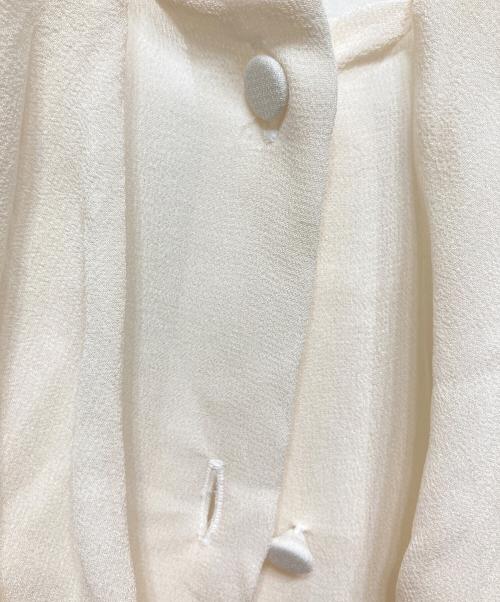 Saint Laurent Paris（サンローランパリ）Saint Laurent Paris (サンローランパリ) シルクボウタイブラウス ベージュ サイズ:Ｆ36の古着・服飾アイテム