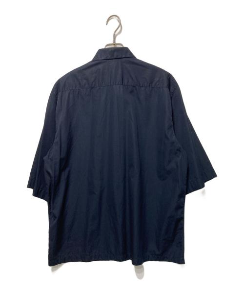 JIL SANDER（ジルサンダー）JIL SANDER (ジルサンダー) Silence Short Sleeved Shirt ネイビー サイズ:40の古着・服飾アイテム