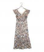 HER LIP TOハーリップトゥ）の古着「English Rose Garden Dress」｜ベージュ