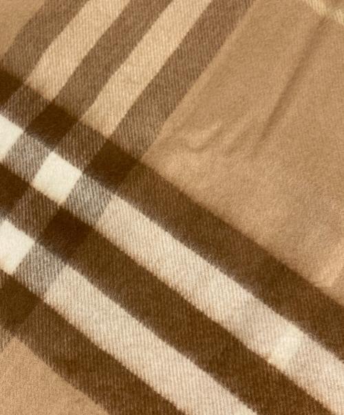 BURBERRY（バーバリー）BURBERRY (バーバリー) カシミヤチェックマフラー ベージュの古着・服飾アイテム