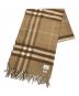 BURBERRY（バーバリー）の古着「カシミヤチェックマフラー」｜ベージュ