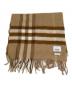 BURBERRY (バーバリー) カシミヤチェックマフラー ベージュ：23000円