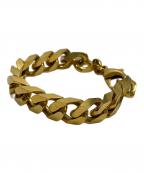 PERRINE TAVERNITIペリーヌタヴェルニティ）の古着「フラットチェーン ブレスレット」｜ゴールド