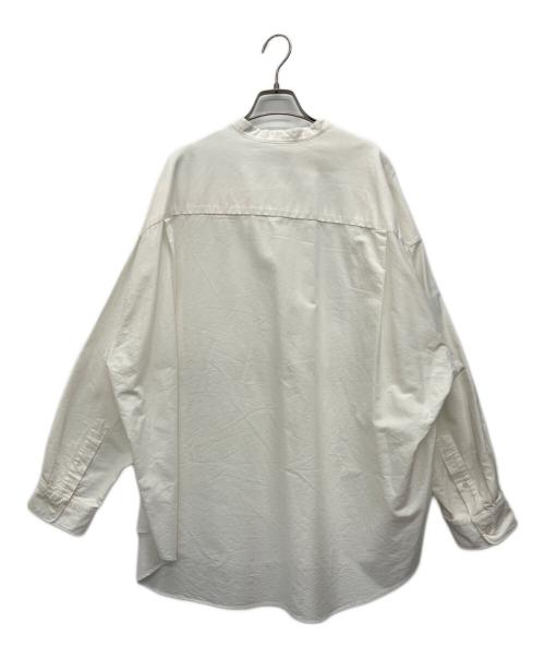 Graphpaper（グラフペーパー）Graphpaper (グラフペーパー) Oxford Oversized L/S Band Collar Shirt ホワイト サイズ:SIZEフリーの古着・服飾アイテム
