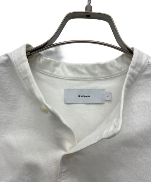 Graphpaper（グラフペーパー）Graphpaper (グラフペーパー) Oxford Oversized L/S Band Collar Shirt ホワイト サイズ:SIZEフリーの古着・服飾アイテム