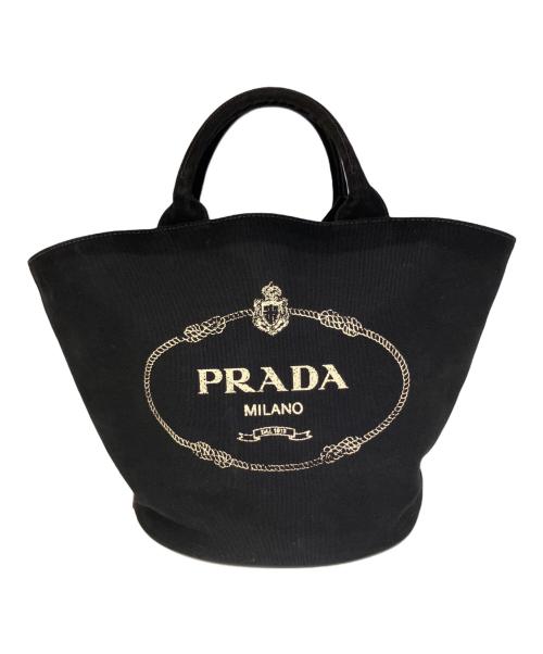 PRADA（プラダ）PRADA (プラダ) 2WAYバッグ ブラックの古着・服飾アイテム