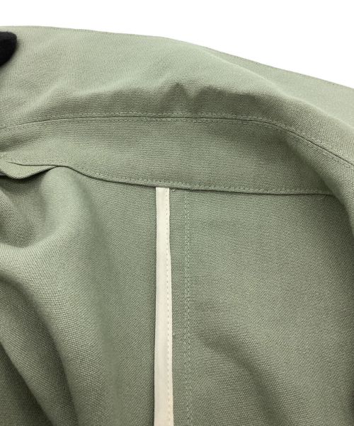 UNITED ARROWS TOKYO（ユナイテッドアローズトウキョウ）UNITED ARROWS TOKYO (ユナイテッドアローズトウキョウ) NYLON TAILORED BELTED COAT 黄緑 サイズ:34の古着・服飾アイテム