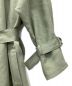 中古・古着 UNITED ARROWS TOKYO (ユナイテッドアローズトウキョウ) NYLON TAILORED BELTED COAT 黄緑 サイズ:34：4000円