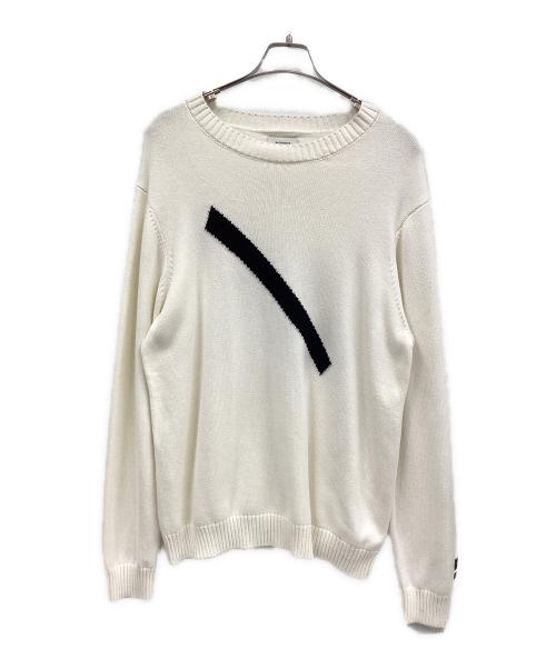 Saturdays NYC（サタデーズ ニューヨークシティ）Saturdays NYC (サタデーズ ニューヨークシティ) Greg Cashmere Slash Sweater ホワイト サイズ:XLの古着・服飾アイテム