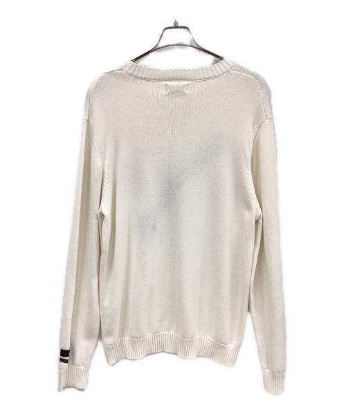 Saturdays NYC（サタデーズ ニューヨークシティ）Saturdays NYC (サタデーズ ニューヨークシティ) Greg Cashmere Slash Sweater ホワイト サイズ:XLの古着・服飾アイテム