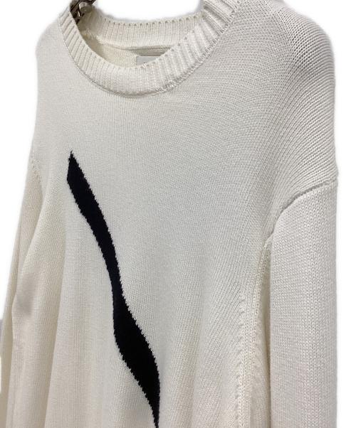 Saturdays NYC（サタデーズ ニューヨークシティ）Saturdays NYC (サタデーズ ニューヨークシティ) Greg Cashmere Slash Sweater ホワイト サイズ:XLの古着・服飾アイテム