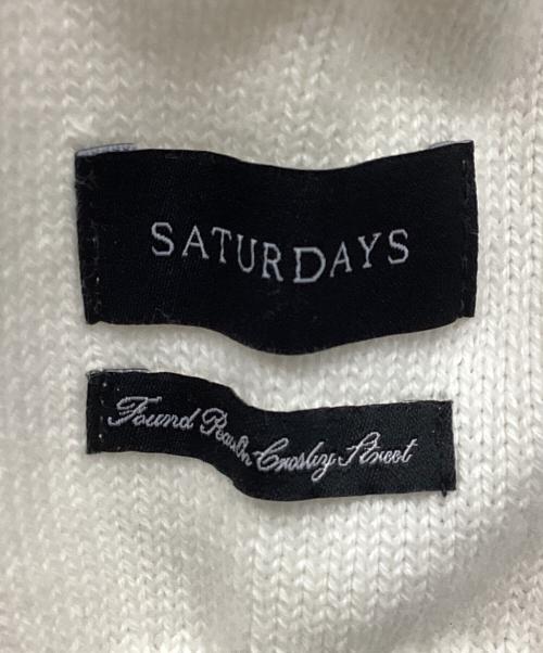 Saturdays NYC（サタデーズ ニューヨークシティ）Saturdays NYC (サタデーズ ニューヨークシティ) Greg Cashmere Slash Sweater ホワイト サイズ:XLの古着・服飾アイテム