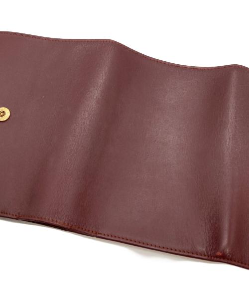 Cartier（カルティエ）Cartier (カルティエ) 3つ折り財布 ボルドーの古着・服飾アイテム