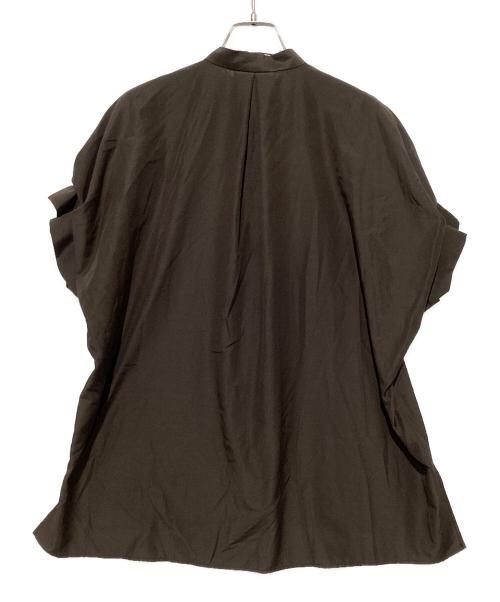 journal standard L'essage（ジャーナルスタンダード レサージュ）journal standard L'essage (ジャーナルスタンダード レサージュ) タックスリーブシャツ ブラウン サイズ:表記なしの古着・服飾アイテム