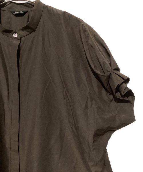 journal standard L'essage（ジャーナルスタンダード レサージュ）journal standard L'essage (ジャーナルスタンダード レサージュ) タックスリーブシャツ ブラウン サイズ:表記なしの古着・服飾アイテム