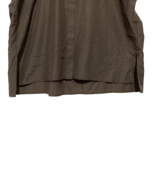 journal standard L'essage（ジャーナルスタンダード レサージュ）journal standard L'essage (ジャーナルスタンダード レサージュ) タックスリーブシャツ ブラウン サイズ:表記なしの古着・服飾アイテム