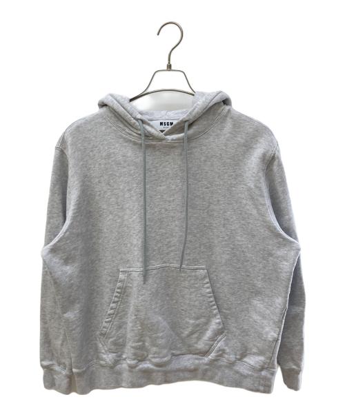 MSGM（エムエスジーエム）MSGM (エムエスジーエム) フードロゴパーカー グレー サイズ:Sの古着・服飾アイテム