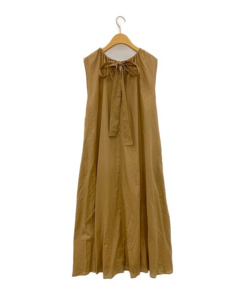 NORD CADRE（ノールケアド）NORD CADRE (ノールケアド) ノースリーブワンピース キャメル サイズ:Fの古着・服飾アイテム