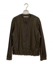 theory luxe（セオリーリュクス）の古着「Crisp Linen Dite」｜カーキ