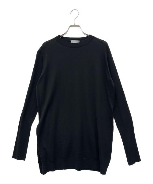 JOHN SMEDLEY（ジョンスメドレー）JOHN SMEDLEY (ジョンスメドレー) ウールクルーネックニット ネイビー サイズ:Sの古着・服飾アイテム
