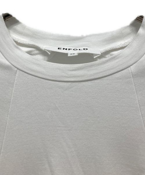 ENFOLD（エンフォルド）ENFOLD (エンフォルド) FLOWER-SLEEVE PULLOVER ホワイト サイズ:38の古着・服飾アイテム