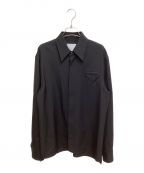 BOTTEGA VENETAボッテガベネタ）の古着「トライアングルシャツ」｜ブラック