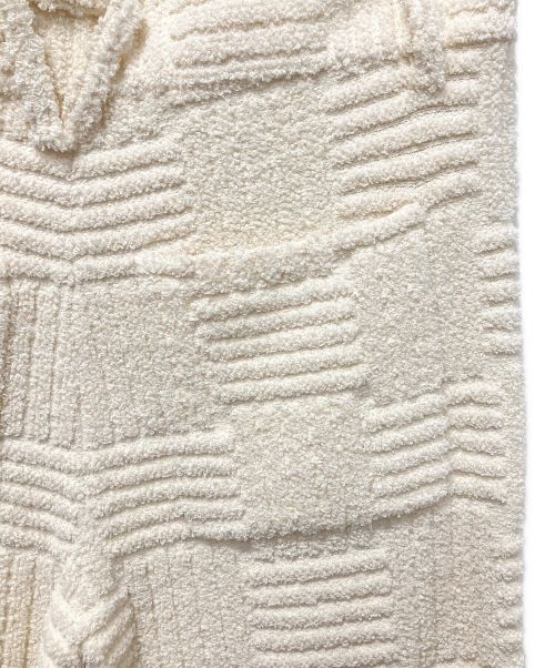 BOTTEGA VENETA（ボッテガベネタ）BOTTEGA VENETA (ボッテガベネタ) ジャガードトラウザーズ アイボリー サイズ:46 未使用品の古着・服飾アイテム