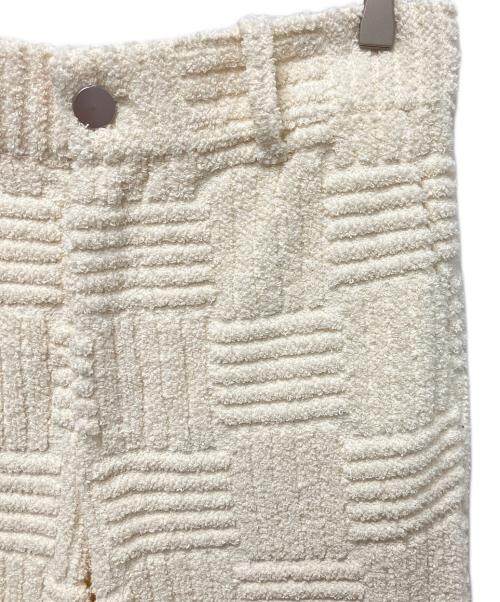 BOTTEGA VENETA（ボッテガベネタ）BOTTEGA VENETA (ボッテガベネタ) ジャガードトラウザーズ アイボリー サイズ:46の古着・服飾アイテム