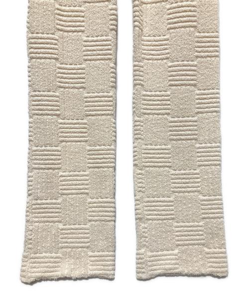BOTTEGA VENETA（ボッテガベネタ）BOTTEGA VENETA (ボッテガベネタ) ジャガードトラウザーズ アイボリー サイズ:46の古着・服飾アイテム