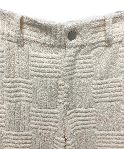 BOTTEGA VENETA（ボッテガベネタ）BOTTEGA VENETA (ボッテガベネタ) ジャガードトラウザーズ アイボリー サイズ:46の古着・服飾アイテム