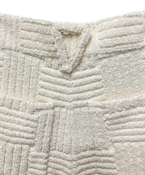 BOTTEGA VENETA（ボッテガベネタ）BOTTEGA VENETA (ボッテガベネタ) ジャガードトラウザーズ アイボリー サイズ:46の古着・服飾アイテム