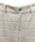 中古・古着 BOTTEGA VENETA (ボッテガベネタ) ジャガードトラウザーズ アイボリー サイズ:46：40000円