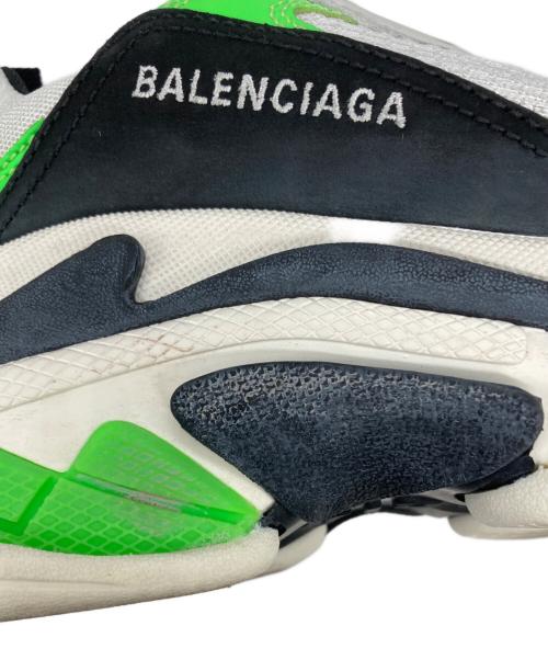 BALENCIAGA（バレンシアガ）BALENCIAGA (バレンシアガ) スニーカー ホワイト×グリーン サイズ:26.5の古着・服飾アイテム