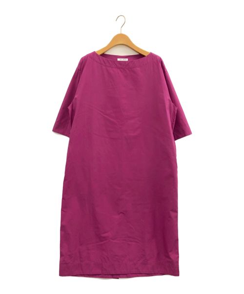 THE LIBRARY（ザ ライブラリー）THE LIBRARY (ザ ライブラリー) コットンブロード ワンピース パープル サイズ:Fの古着・服飾アイテム