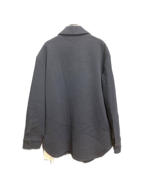 JIL SANDER（ジルサンダー）JIL SANDER (ジルサンダー) ハーフジップジャージーシャツ ネイビー サイズ:32の古着・服飾アイテム