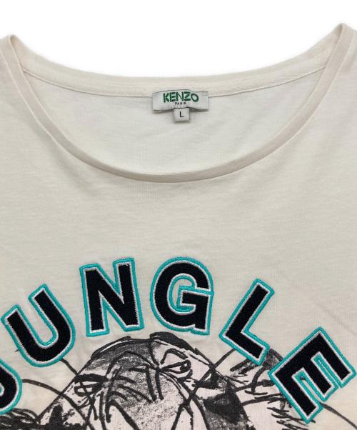 KENZO（ケンゾー）KENZO (ケンゾー) JUNGLE プリントTシャツ ホワイト サイズ:Lの古着・服飾アイテム