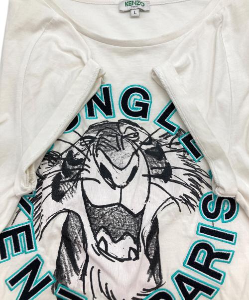 KENZO（ケンゾー）KENZO (ケンゾー) JUNGLE プリントTシャツ ホワイト サイズ:Lの古着・服飾アイテム