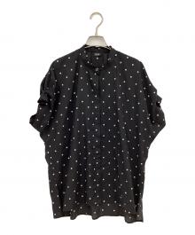 journal standard L'essage（ジャーナルスタンダード レサージュ）の古着「タックスリーブシャツ」｜ブラック