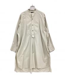YLEVE（イレーヴ）の古着「コットンウェザーロングシャツ」｜ベージュ