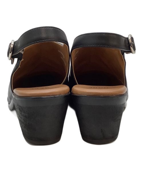 HARE（ハレ）HARE (ハレ) バックストラップヒールミュール ブラック サイズ:Mの古着・服飾アイテム