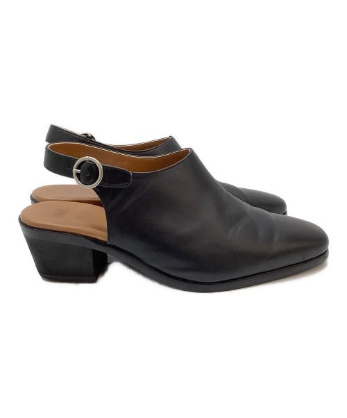HARE（ハレ）HARE (ハレ) バックストラップヒールミュール ブラック サイズ:Mの古着・服飾アイテム