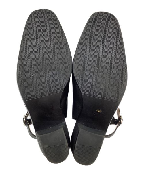 HARE（ハレ）HARE (ハレ) バックストラップヒールミュール ブラック サイズ:Mの古着・服飾アイテム