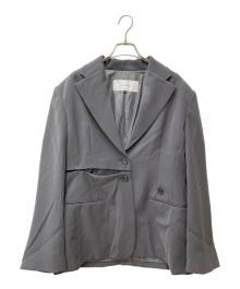 LE CIEL BLEU（ルシェルブルー）の古着「Slashed Blazer」｜グレー