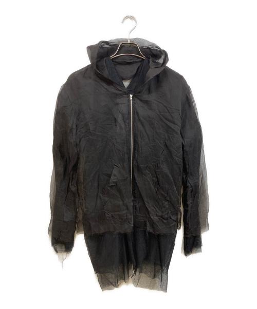 Maison Margiela（メゾンマルジェラ）Maison Margiela (メゾンマルジェラ) レイヤードスポーツジャケット ブラック サイズ:36の古着・服飾アイテム
