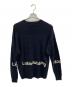 UNDERCOVER (アンダーカバー) Hoorrorshow/編地替配色クルーニット ブラック サイズ:size2：8000円