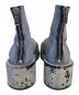 MM6 Maison Margiela (エムエムシックス メゾンマルジェラ) ペイント加工バックジップブーツ スカイブルー サイズ:38：30000円
