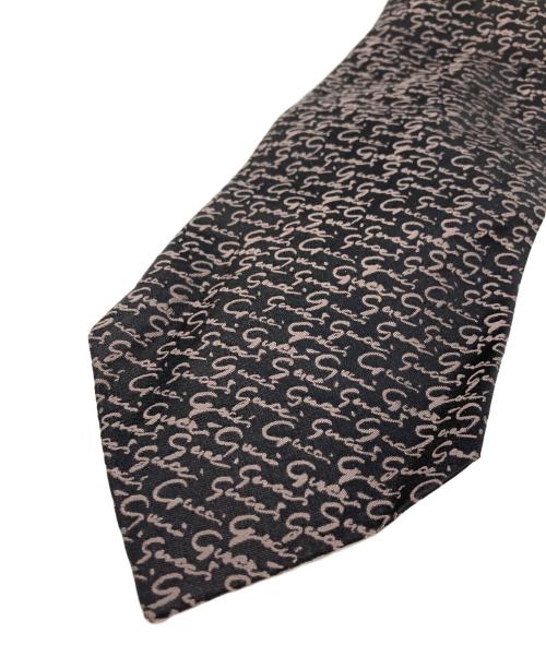 GUCCI（グッチ）GUCCI (グッチ) シルクロゴネクタイ ブラック サイズ:-の古着・服飾アイテム