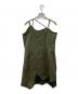 VIAVANDA (ヴィアヴァンダ) BICOLOR WRAP CAMI DRES カーキ サイズ:Free 未使用品：2500円