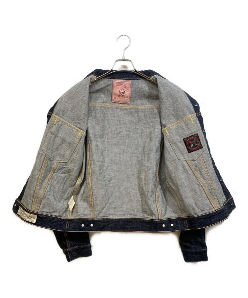 THREE KINGDOMS OVERALLS（スリーキングダムズオーバーオールズ）THREE KINGDOMS OVERALLS (スリーキングダムズオーバーオールズ) デニムジャケット インディゴ サイズ:42の古着・服飾アイテム